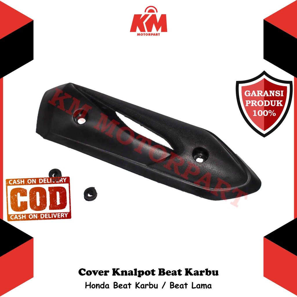 Tutup Cover Pelindung Knalpot Motor Honda BEAT KARBU / LAMA Aksesoris Variasi Motor Beat
