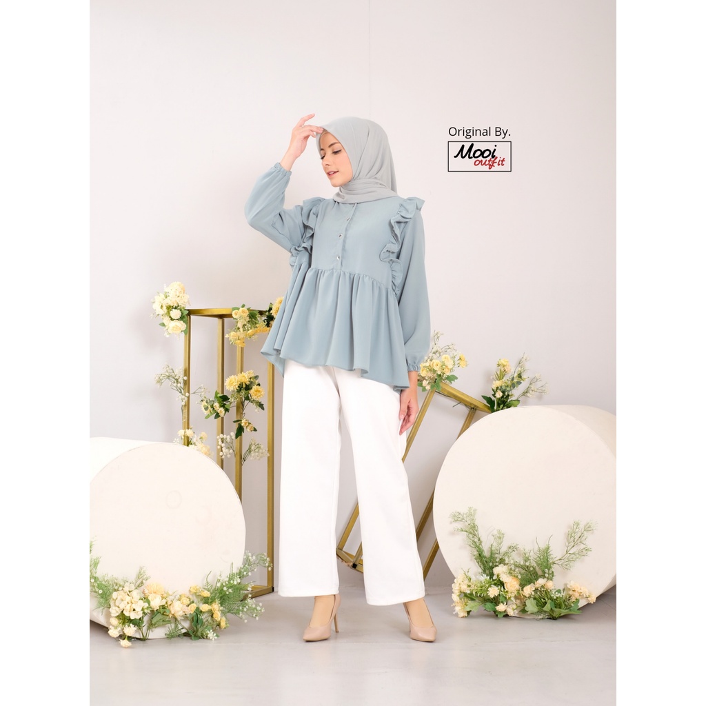 Blouse Shaura / Blus Wanita Jumbo / Blouse Wanita Jumbo Ld 120 / Baju Atasan Wanita Kekinian