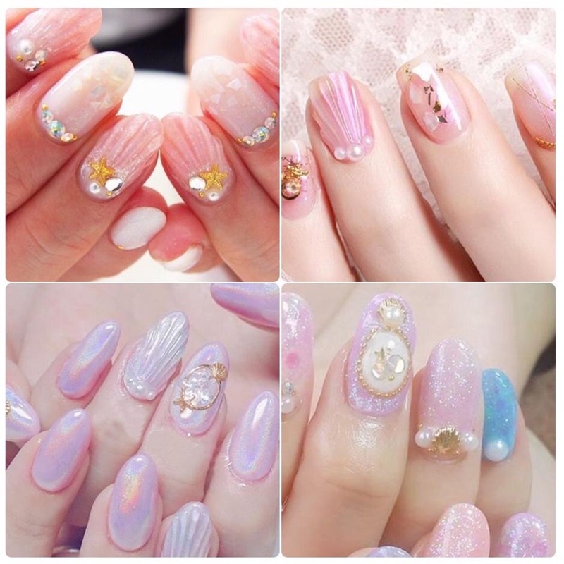 BUBUK MERMAID HIASAN NAIL ART