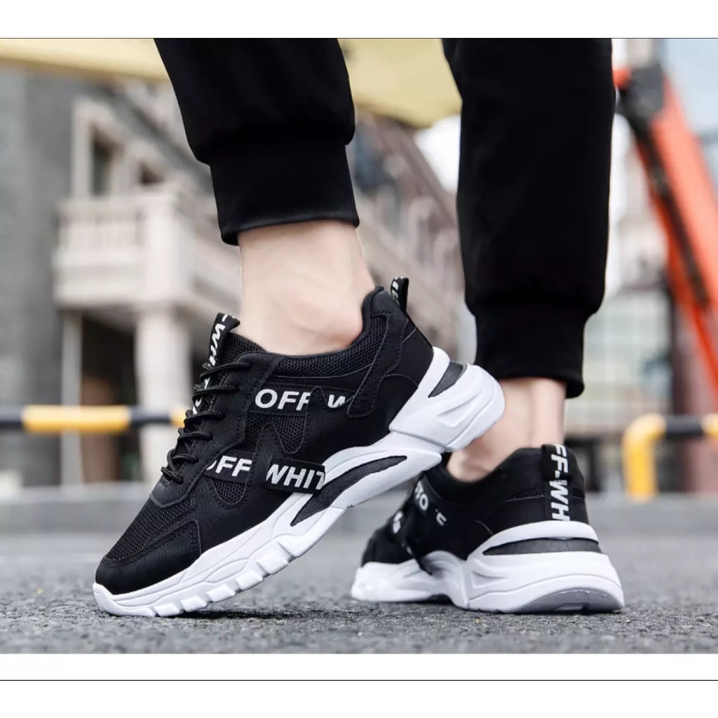 Sepatu Pria Impor Sneakers Olahraga cowok Sepatu Kasual fashion Mesh Low Top Men Sport Shoes murah