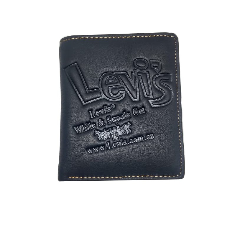 DOMPET KULIT PRIA COWO LIPAT IMPORT LEVIS 811 MOTIF / DOMPETKULIT ASLI PRIA LIPAT BERDIRI