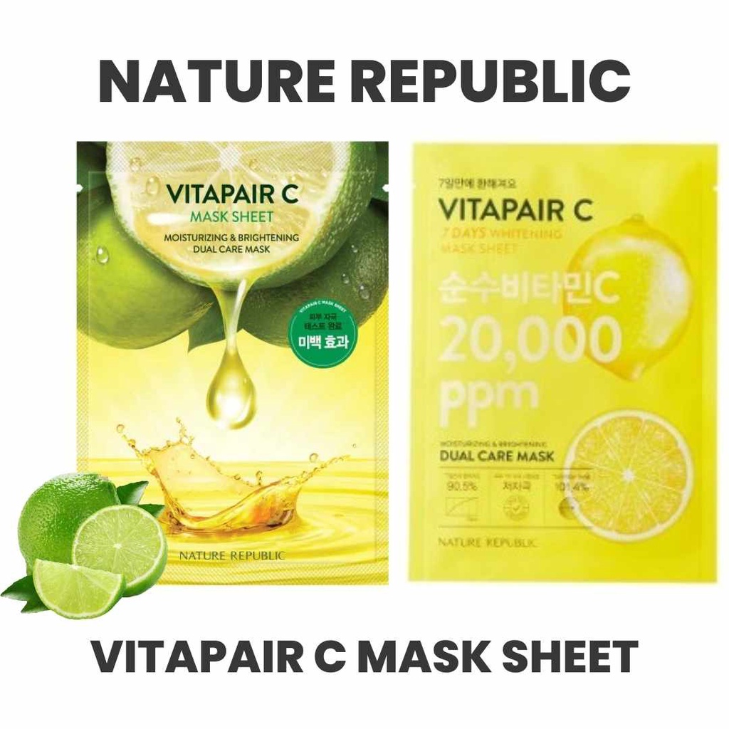 [ BUY 1 GET 1 ] Nature Republic Vitapair C Sheet Mask | NR x NCT127 PC Event Sharing Product Only | 