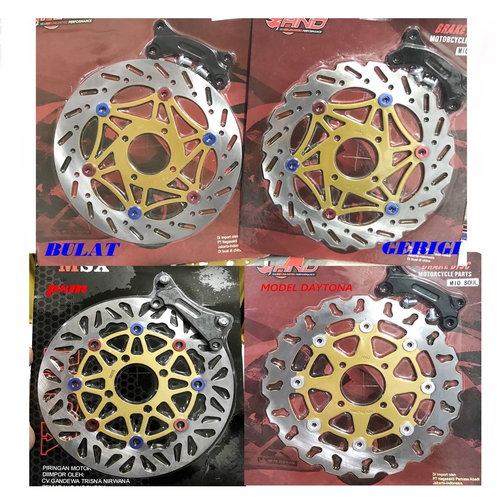 PIRINGAN BESAR 260MM XRIDE 115-MIO SMILE-MIO SOUL-XEON RC-NOUVO-MIO SPORRTY DISCK CARKAM 260MM YAMAHA MATIC COPIAN PSM DAYTONA KTC