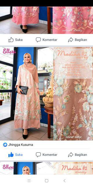 Couple Batik Shofia Brokat Tile Mutiara