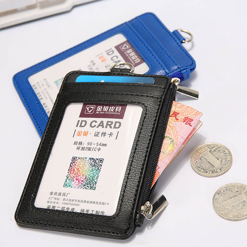 

Pemegang Kartu Kredit Wanita Pria Pu Kartu Bank Tali Leher Kartu Bus ID Pemegang dengan Pu Lanyard