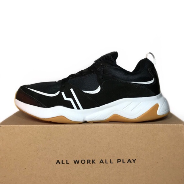 Sepatu Casual Piero Quatro Black White Gum P20614 ORIGINAL BNIB