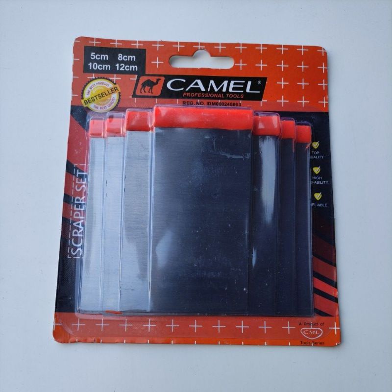 Skrap set camel terdapat 4 ukuran