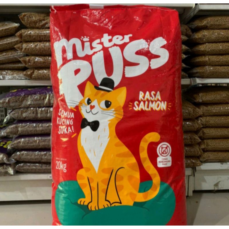 Mister puss SALMON 20KG makanan Kucing Berkualitas