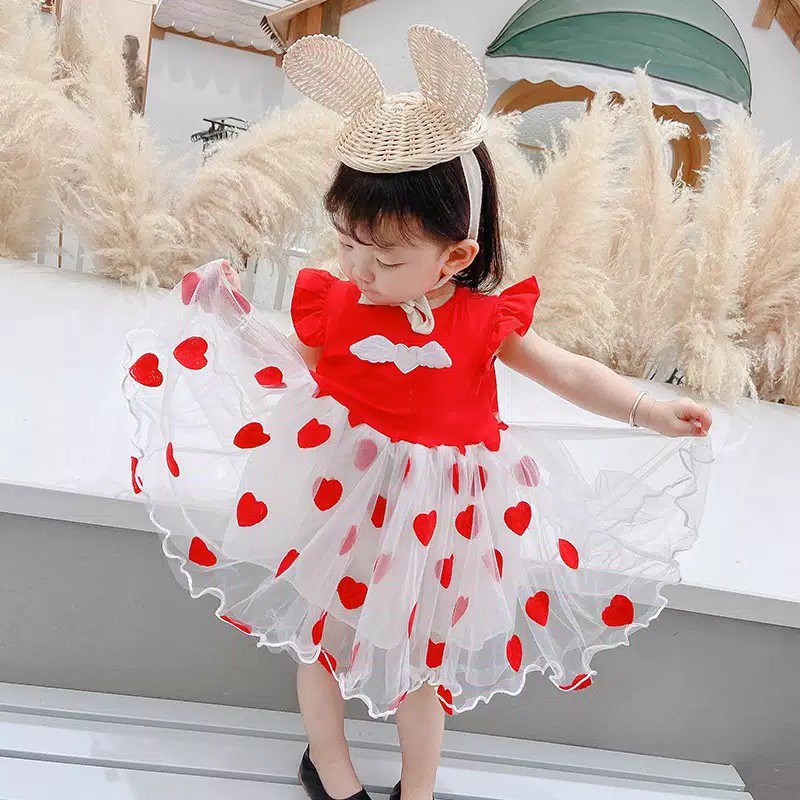 gos  C3 DRESS IMPORT WINGS FLY 819 EBV Baju Dress Anak Perempuan Import