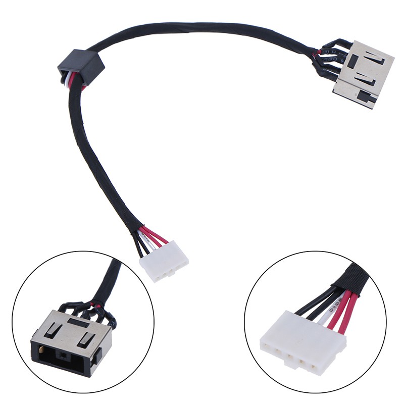 (Ele) Kabel Power Dc Warna Putih Untuk Lenovo G50 G50-70 G50-45 G50-30 G40-70