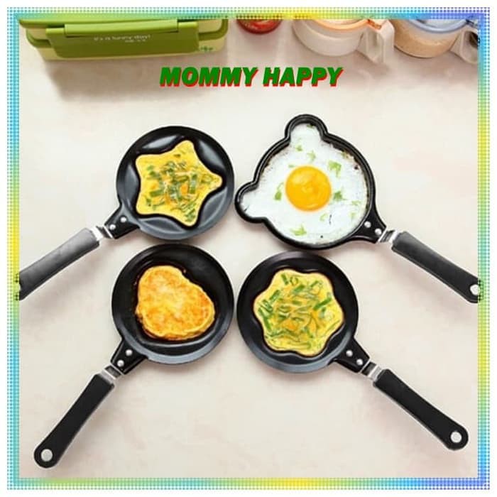 Teflon Karakter Mini Anti Lengket Wajan Mini Goreng TELUR DADAR / Cetak Coklat