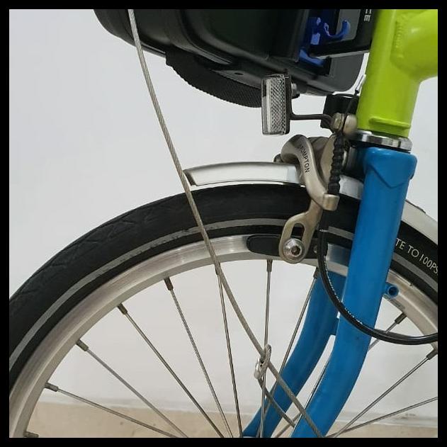 Tas Brompton Front Luggage President + Bracket Koper Mini Brompton