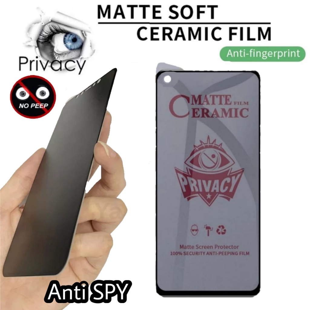 Anti Gores Layar OPPO A76 A74 4G A74 5G Tempered Ceramic Anti SPY / Ceramic Privasi Oppo A76 4G / Oppo A74 4G / Oppo A74 5G