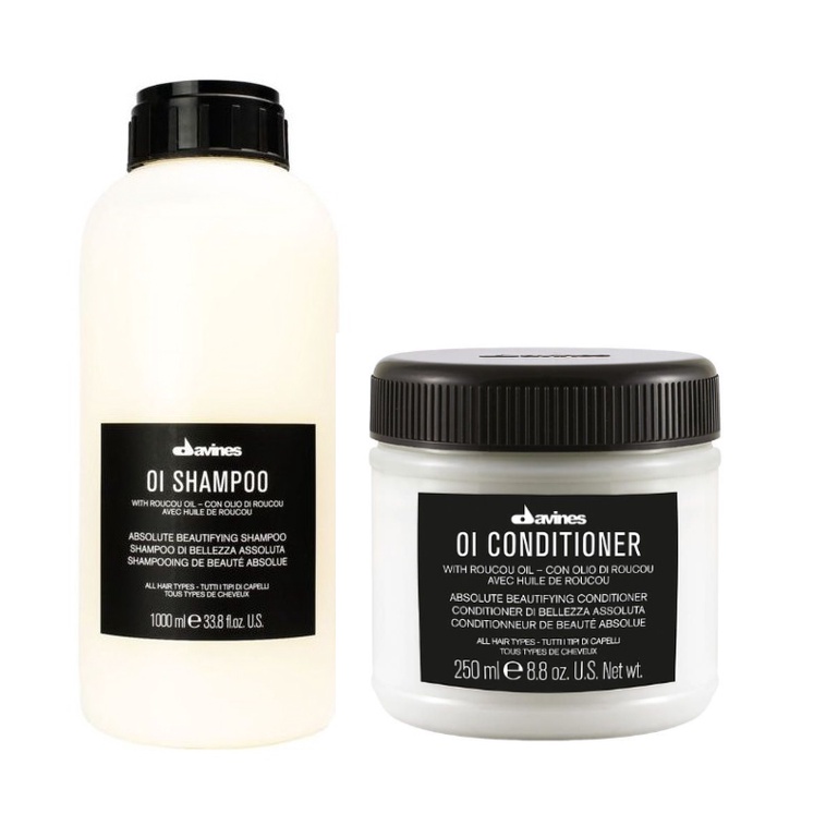 Davines Oi Shampoo 1000ml + Davines Oi Conditioner 250ml