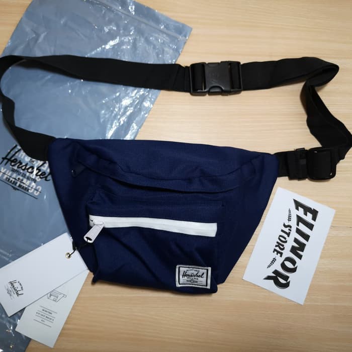 herschel waistbag blue