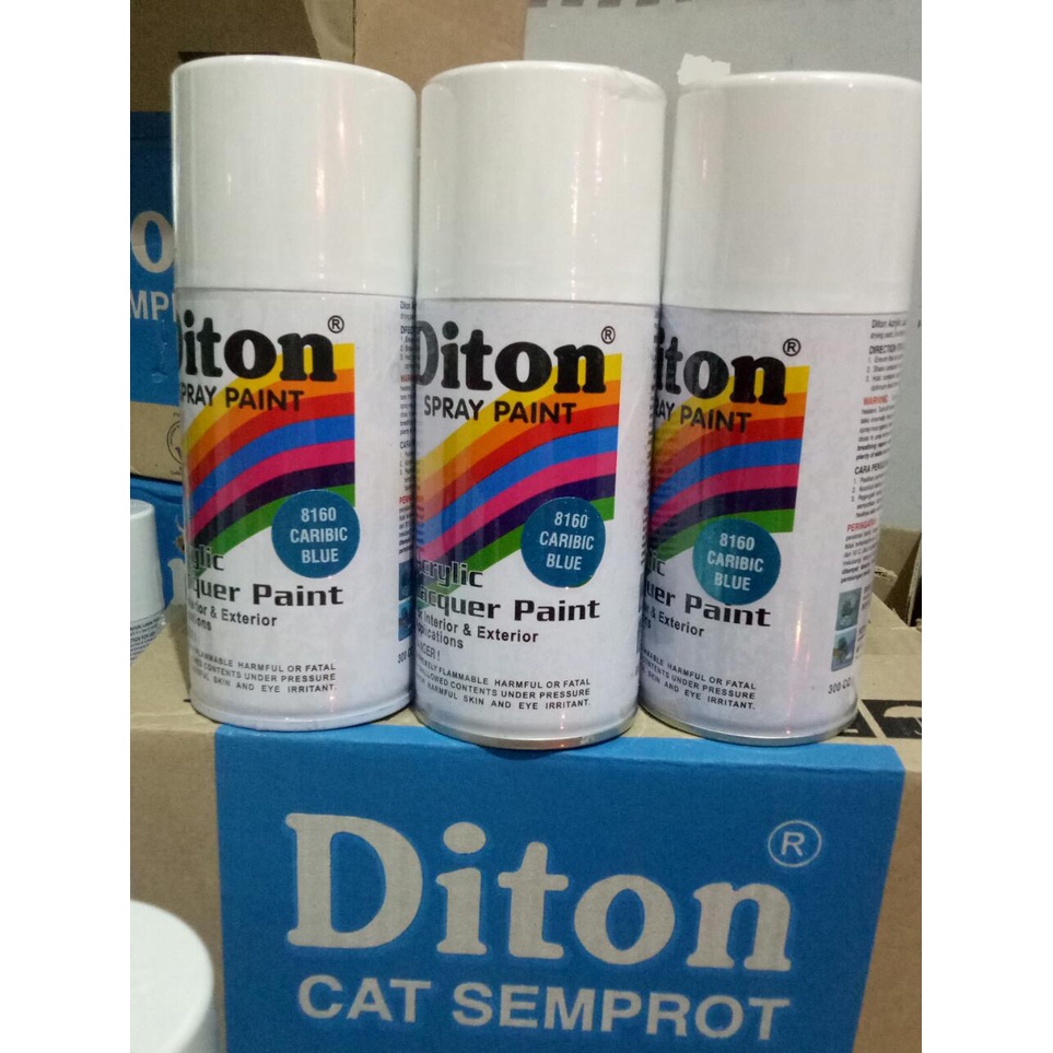 cat semprot pilok pilox diton caribic blue 8160 300cc biru metalik 300cc