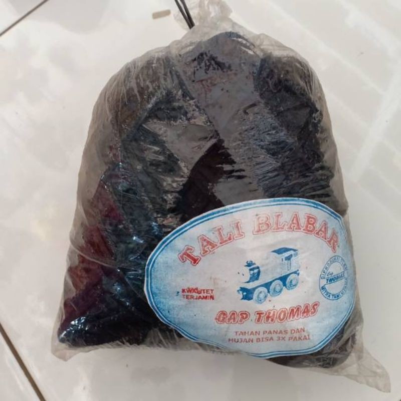 

Tali blabar cap tomas warna hitam.