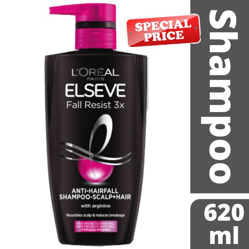 LOREAL PARIS Shampoo 620ml Fall Resist 3X Perawatan Rambut Rontok