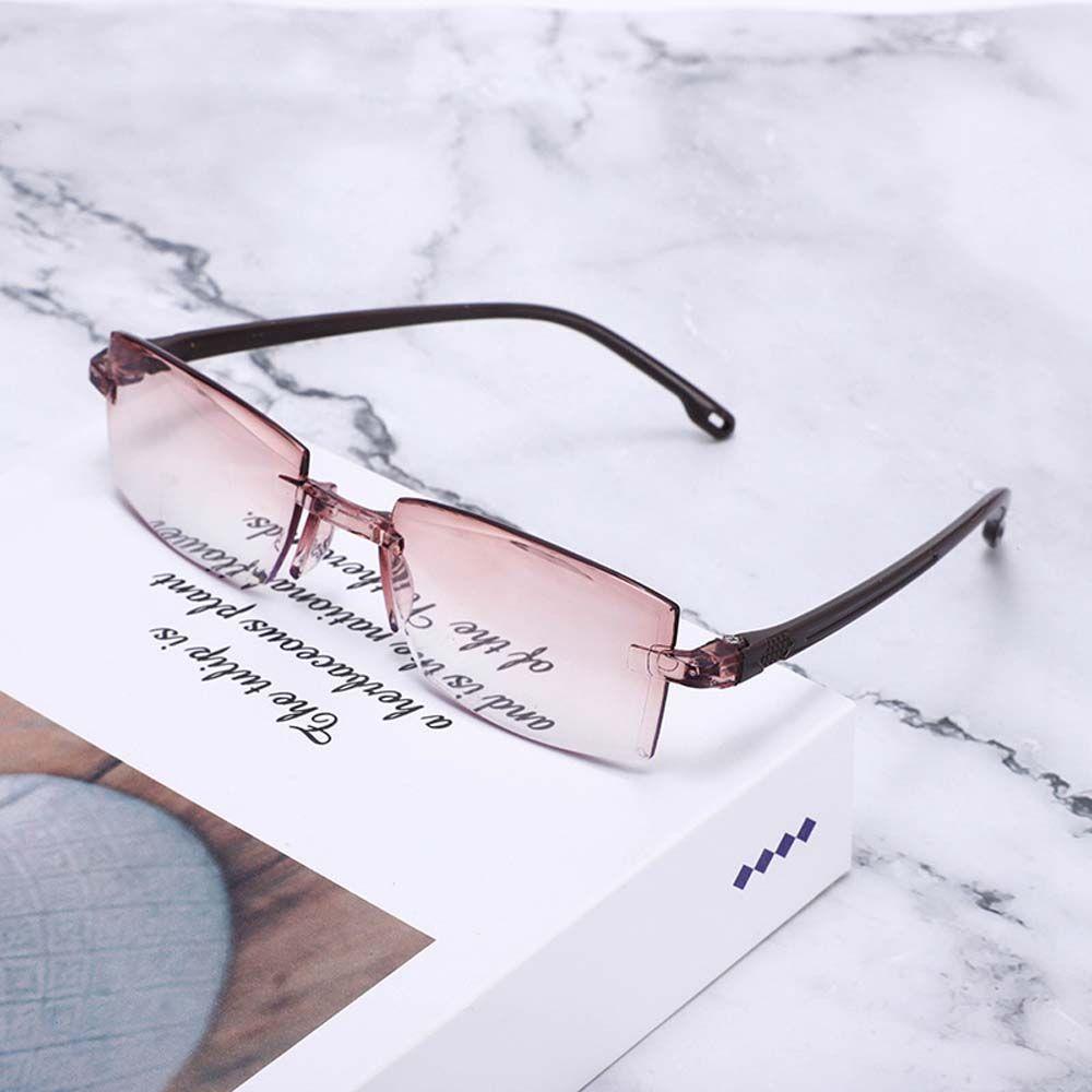 Mxbeauty Kacamata Baca Fashion Metal Resin Optik Anti Radiasi Teh Warna Lensa Pria Reading Glasses