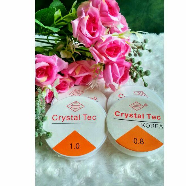 crystal tec /karet elastis gelang,kalung ukuran (0.6,0.7,0.8,1,0)/senar elastis/senar gelang