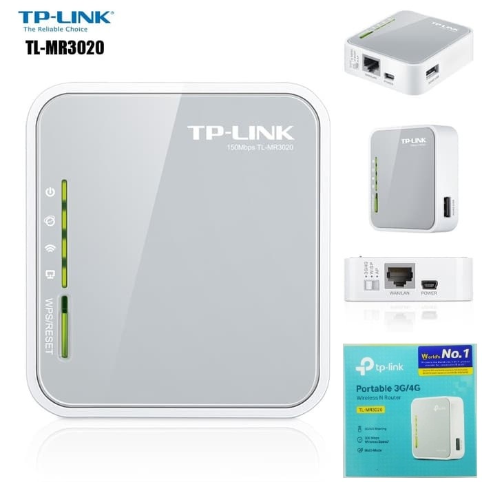 TP-Link TL-MR3020 Portable 3G / 4G Wireless N Router