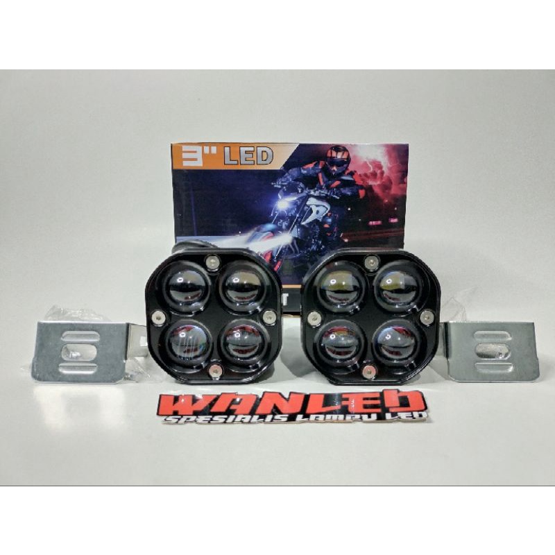 LAMPU L4Z D4 LASER GUN HRJ LENSA 8D PUTIH KUNING LAMPU KABUT LAMPU TEMBAK OFFROAD MOTOR MOBIL HARGA 