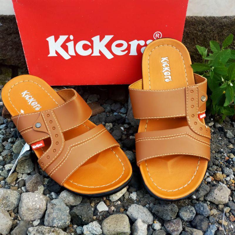 Sandal Pria Kekinian Selop Kulit FZ