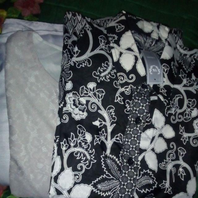 Set Cp Sarwendah Faridah Couple Devita Gamis Brukat Batik 8 Warna