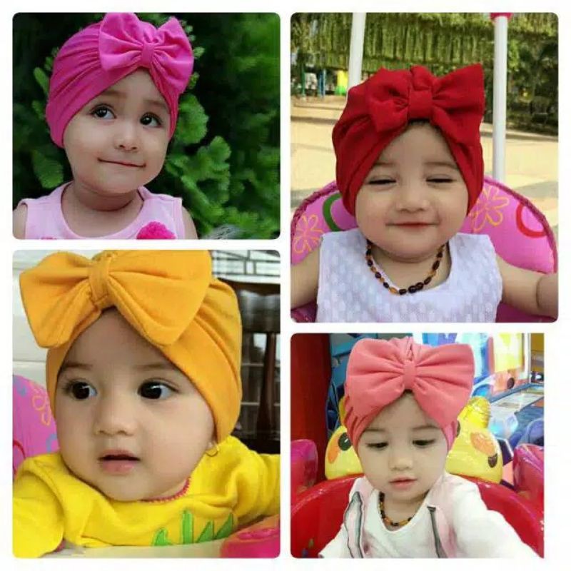 Turban Kupu | Turban Anak Pita Kupu | Turban Lucu | Alus Collection