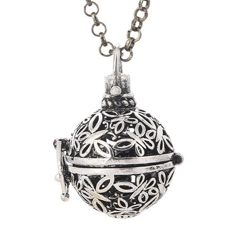 Murah [Bayar Di Tempat]EYe?Hollow Cage Locket Aromatherapy Perfume Diffuser Float Locket Pendant