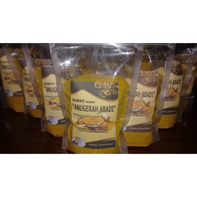 

BUBUK KUNYIT JAHE TEMULAWAK INSTAN / MINUMAN INSTAN HERBAL GULA ASLI