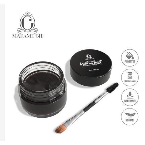 ❤ SHASYA ❤ Madame Gie Madame Brow On Point – Eyebrow Pomade Cream Pensil Alis Waterproof (✔️BPOM)