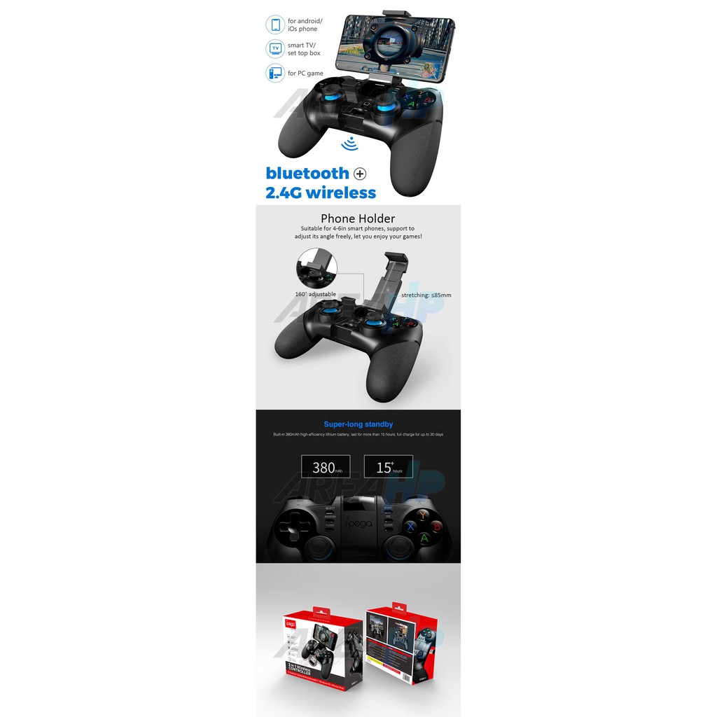 Ipega Game Pad Gamepad PG 9156 Bluetooth USB Wireless Android Windows