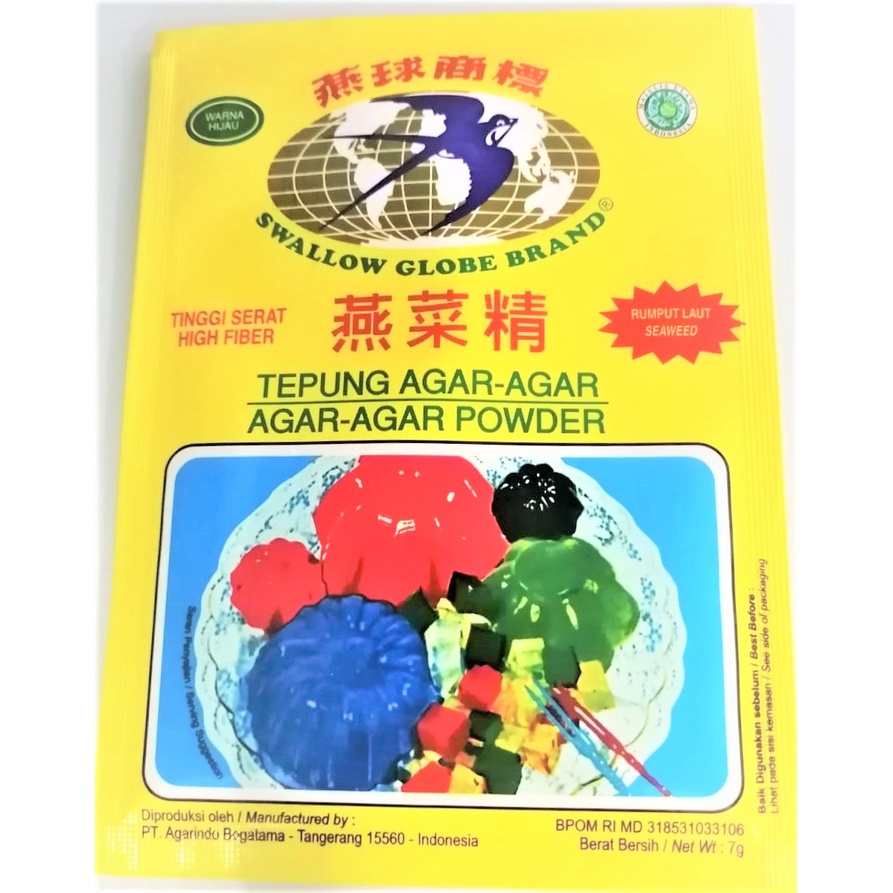 

Swallow Agar Agar Hijau 7gr