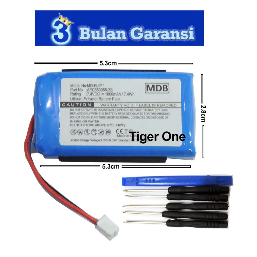 MDB Baterai Speaker JBL Flip 1 AEC653055-2S