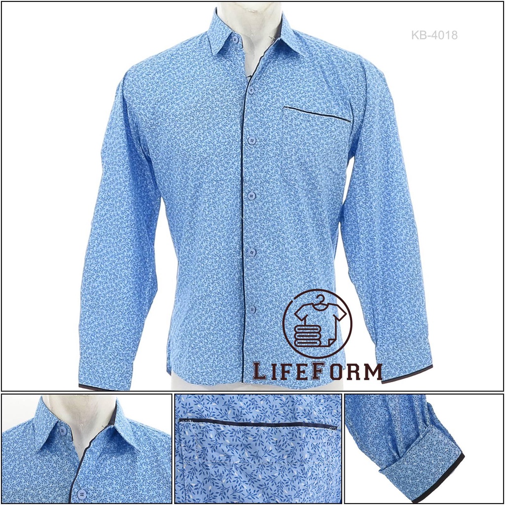 [KB4018] Kemeja pria Lengan Panjang John F.Gee M - XL