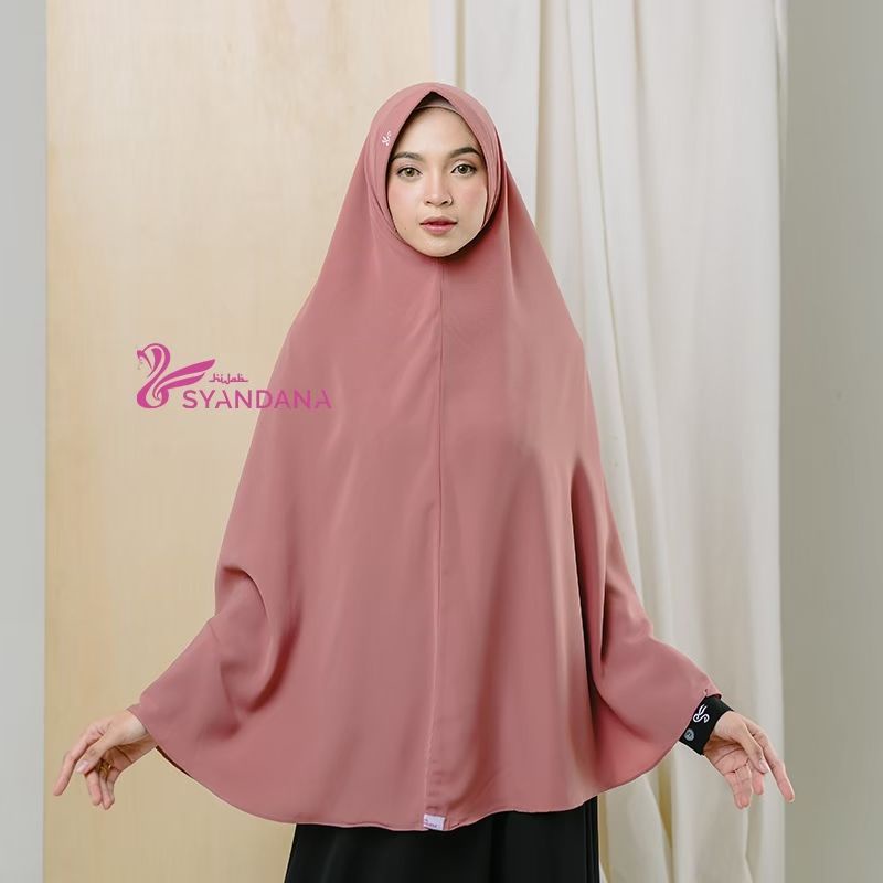 Hijab Syandana Gosya (L) Warna Baru Dan Lama Khimar Bergo Kerudung Jilbab Instan-PEACHBLOSSOM