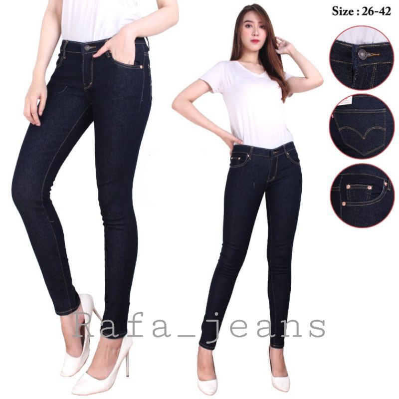 CELANA JEANS WANITA BIG SIZE GARMENT PREMIUM UKURAN SUPER JUMBO