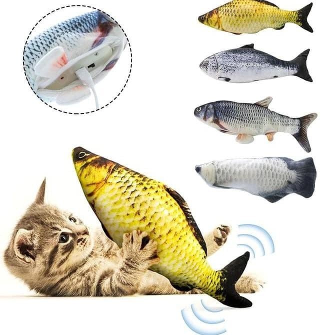 Jual prabotrumahku Mainan IKAN GOYANG bergerak gerak simulasi loncat dance elektrik mainan kucing baby | Shopee Indonesia