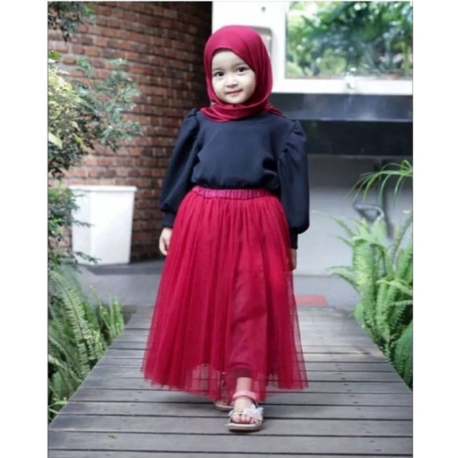 Rok Tutu Mutiara anak² Perempuan 2-10th