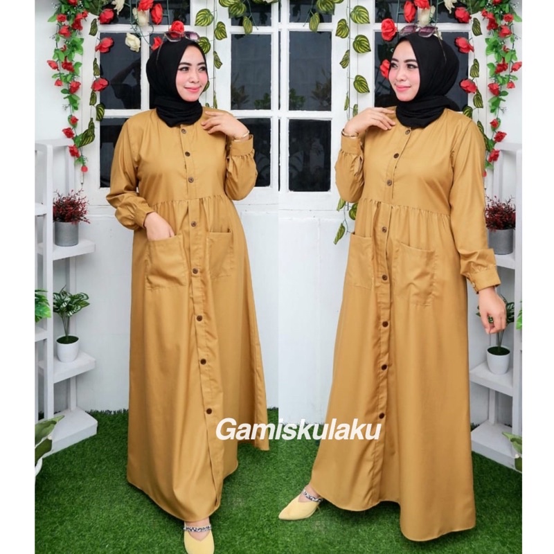 Daniya Dress  Gamis Toyobo  daily dress muslim  gamis toyobo murah  gamis busui