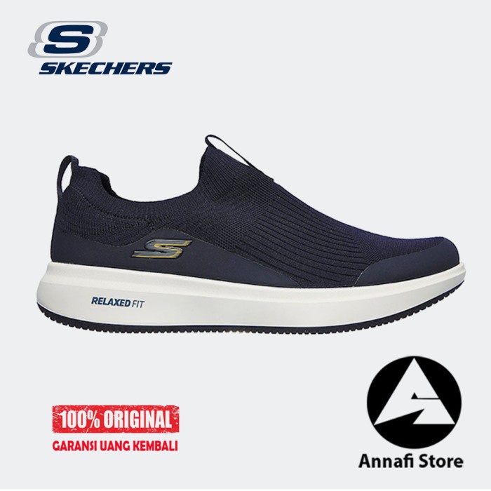 JUAL SEPATU SNEAKERS PRIA SKECHERS GO WALK STEADY 216051-NVYL - NAVY