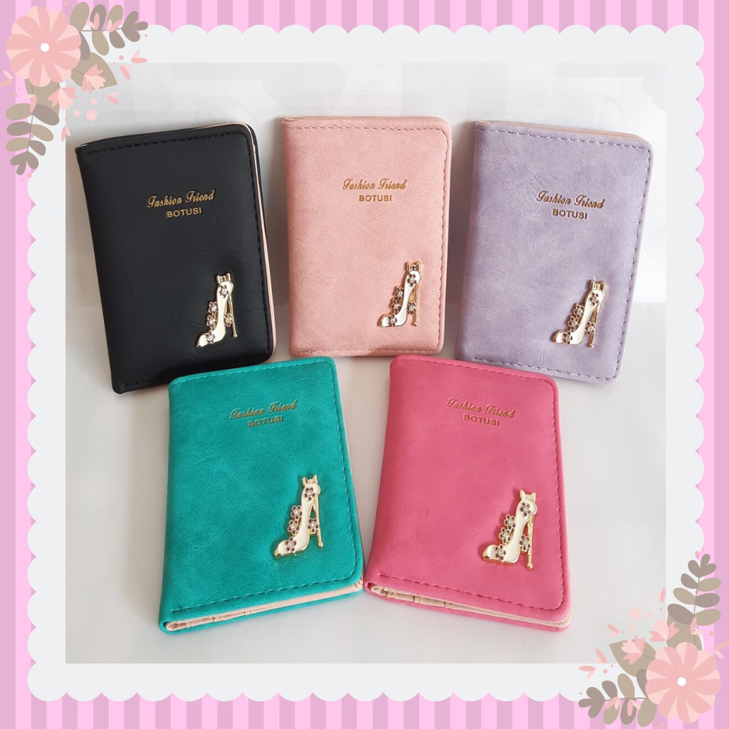 Dompet lipat mini simple / dompet pendek wanita / dompet tipis kecil