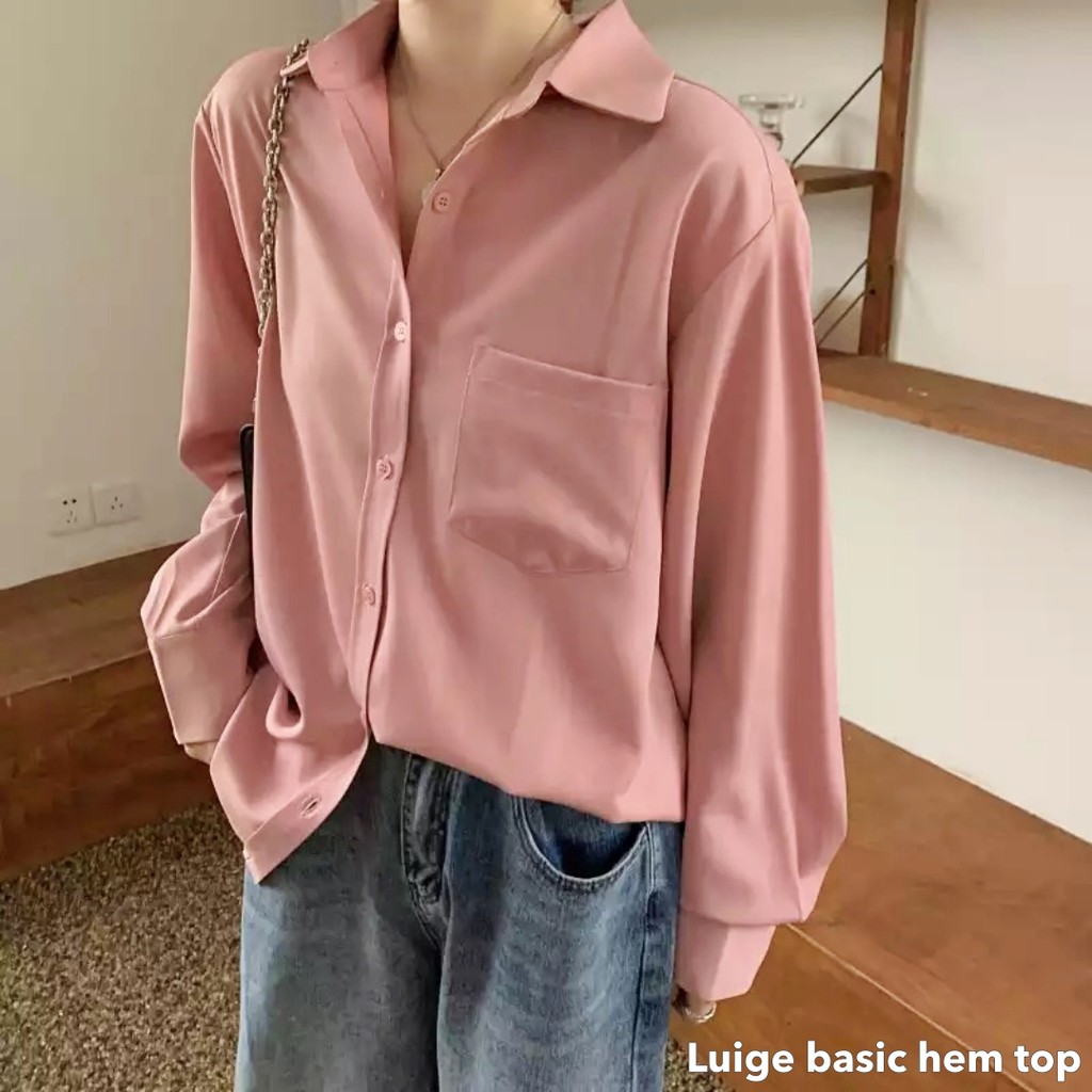 Luige basic hem top -Thejanclothes