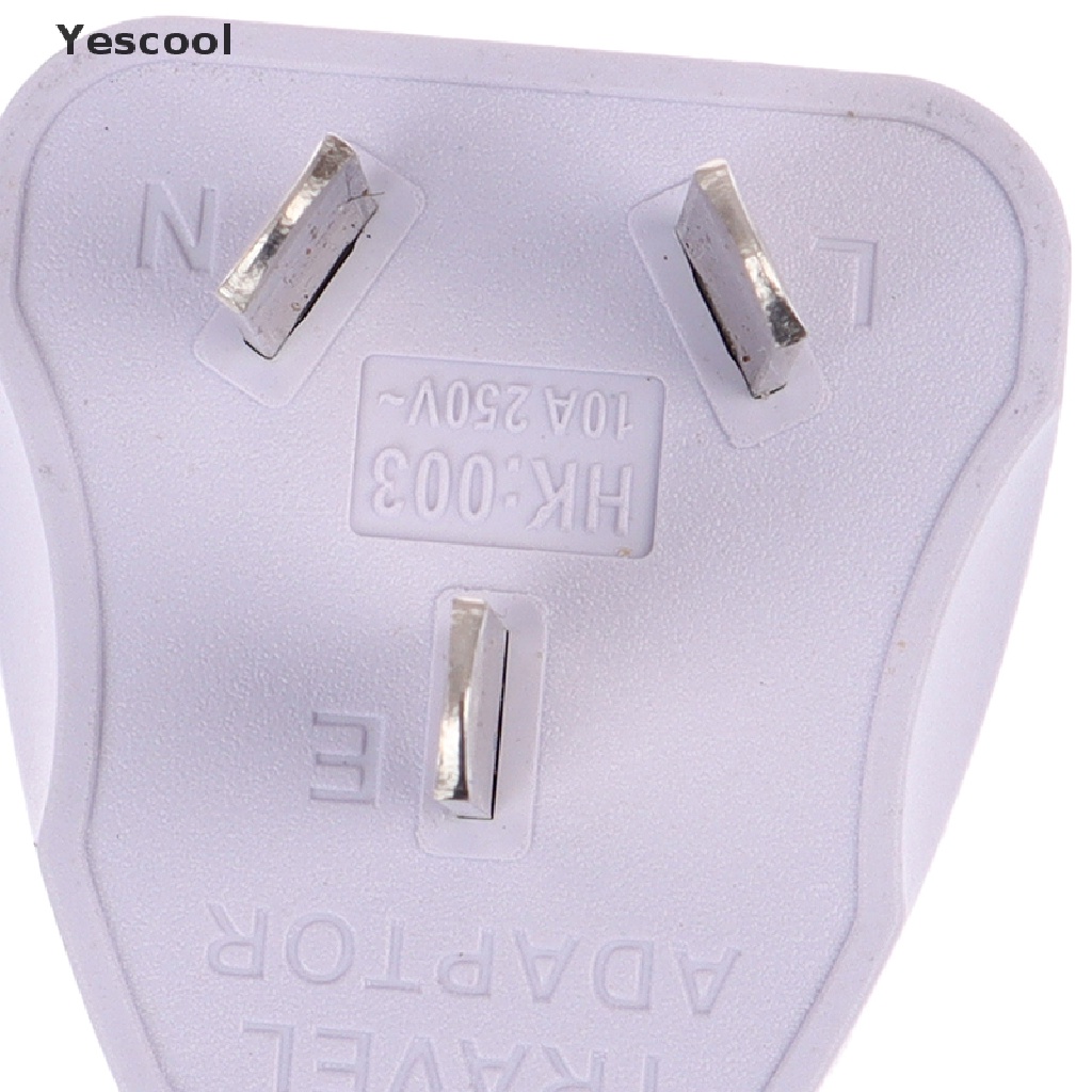 Yescool Adapter Power Plug USA EURO Asia Ke AU 3 Pin Universal Untuk Travel