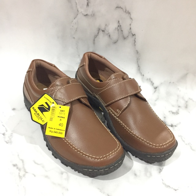 SEPATU PAKALOLO 8813 - SEPATU PANTOFEL KULIT PRIA ORIGINAL
