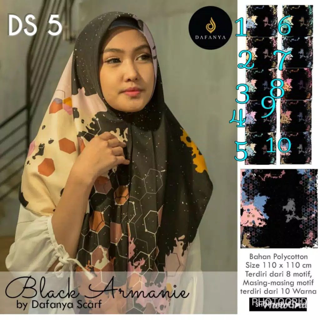 segi empat black armanie desain 5 R.24