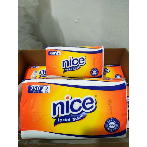 tisu tissue NICE 250 sheet 2ply / tisu facial / facial tissue