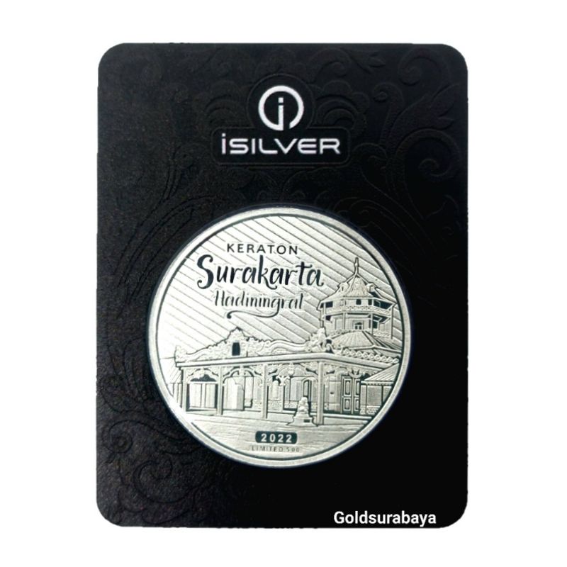 Koin Perak Isilver Keraton Solo 10 gr Silver not antam srh nadir alfath wakala pamp
