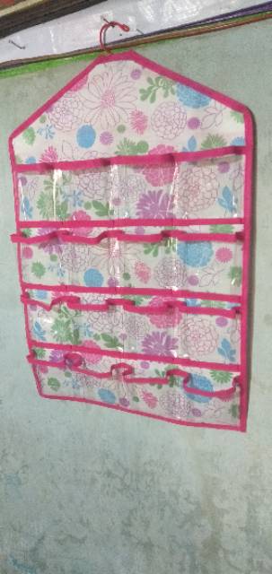 Rak CD Motif Bunga / Rak Underware Gantung Murah